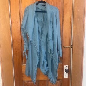 CUTE LIGHT BLUE LONG SPRING/FALL JACKET